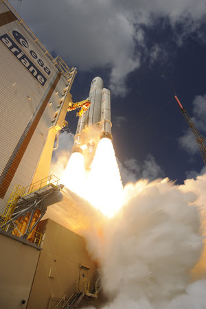 Ariane 5 liftoff on flight VA233