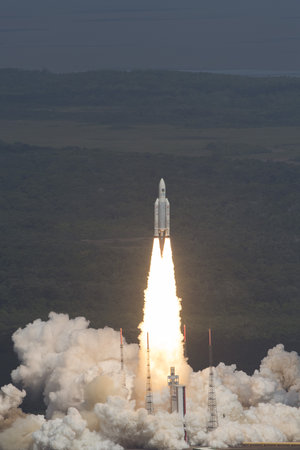 Ariane 5 liftoff on flight VA233