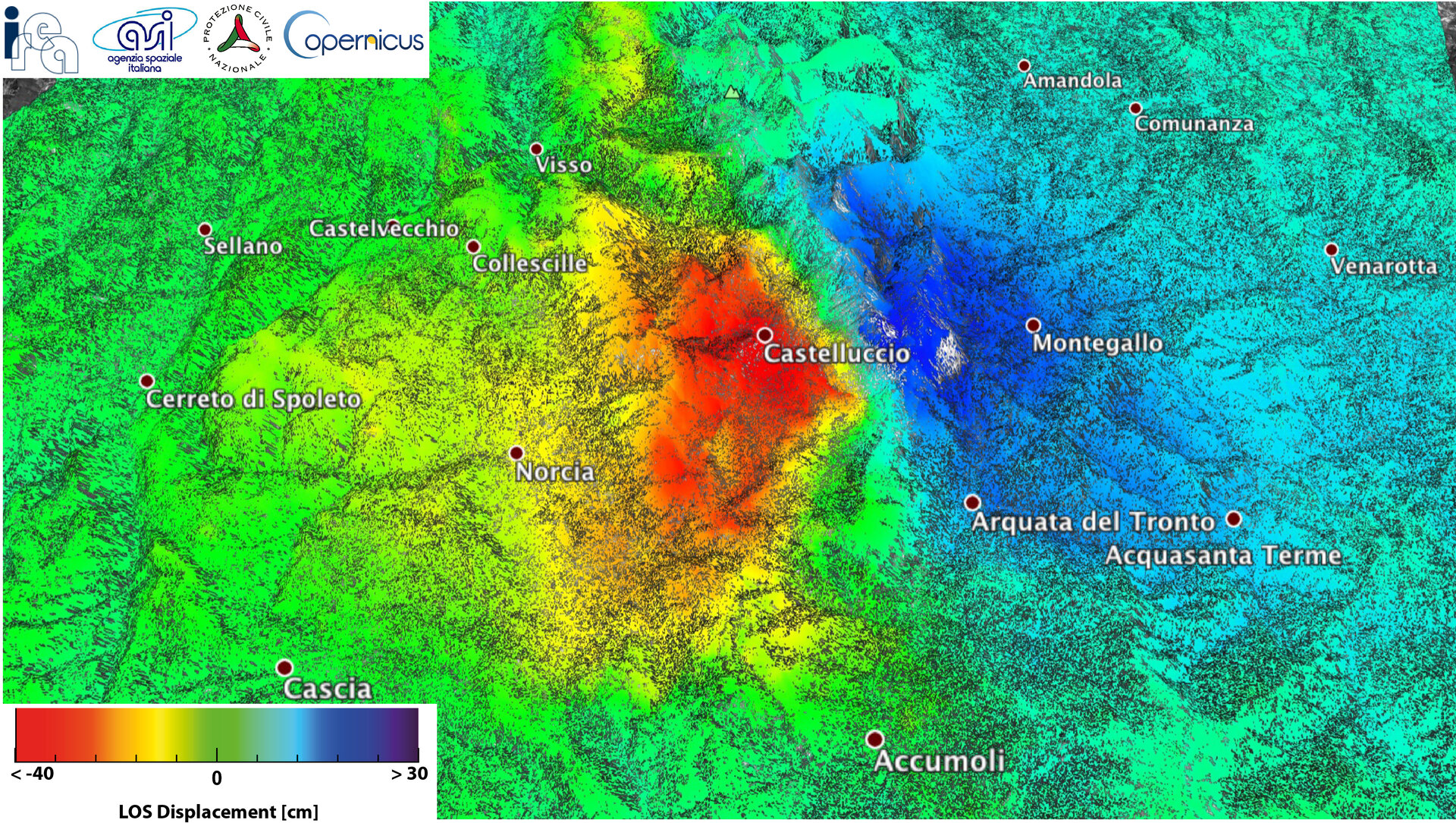 Mapping Italy’s 30 October 2016 earthquake