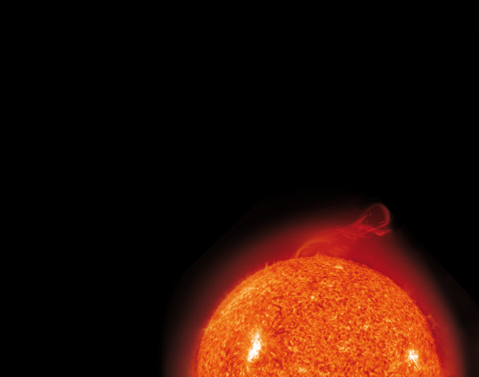Une éruption solaire peut entrainer de graves conséquences sur la Terre. 
