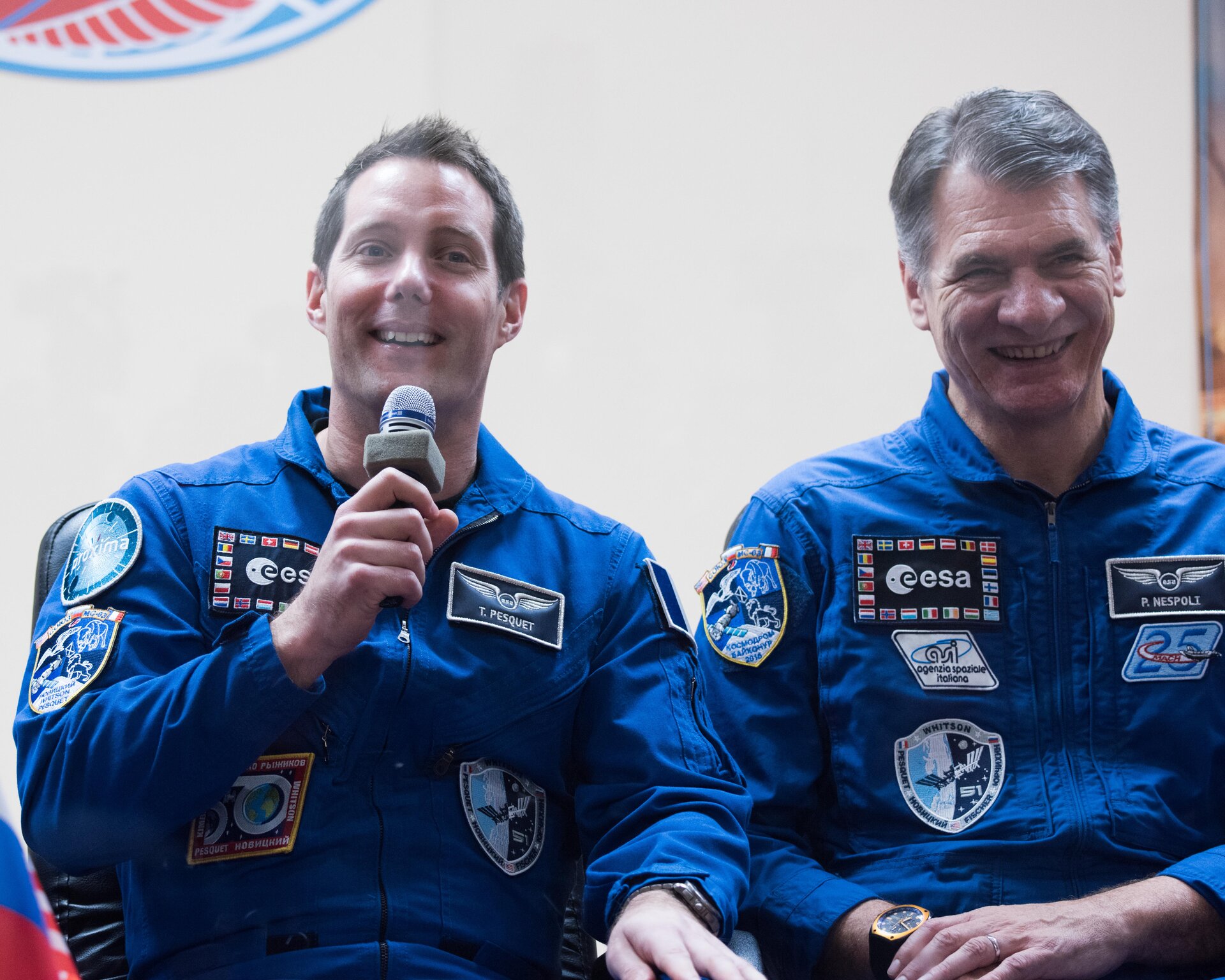 Thomas Pesquet and Paolo Nespoli 