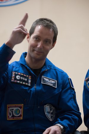 Thomas Pesquet during the pre-launch press conference