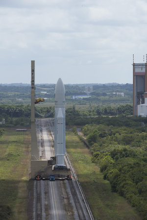 Transfer of Ariane 5 flight VA233 from the BAF to the launch pad