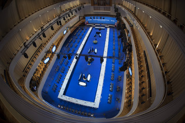 View of the conference room before the ESA Council at Ministerial Level