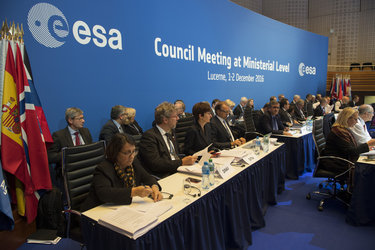 ESA Council meeting at Ministerial Level, Lucerne, on 1 December 2016