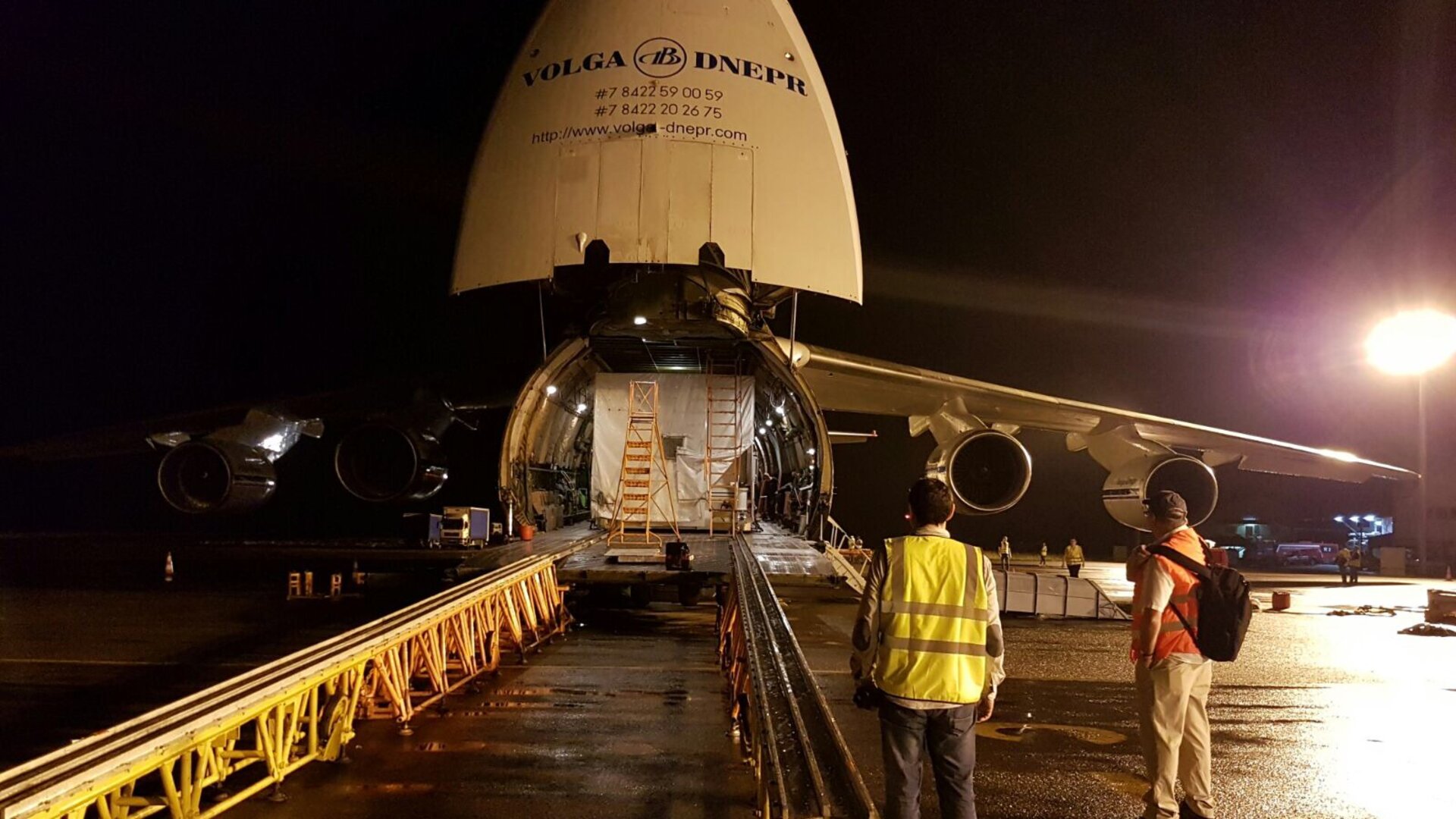 H36W-1 arrives in Kourou