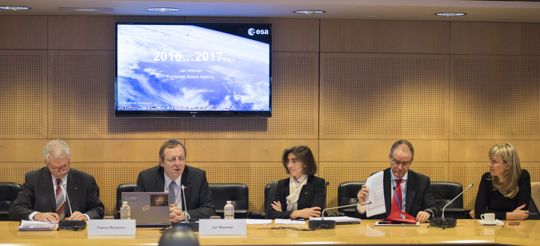 Jan Wörner during the annual press briefing on 18 January 2017