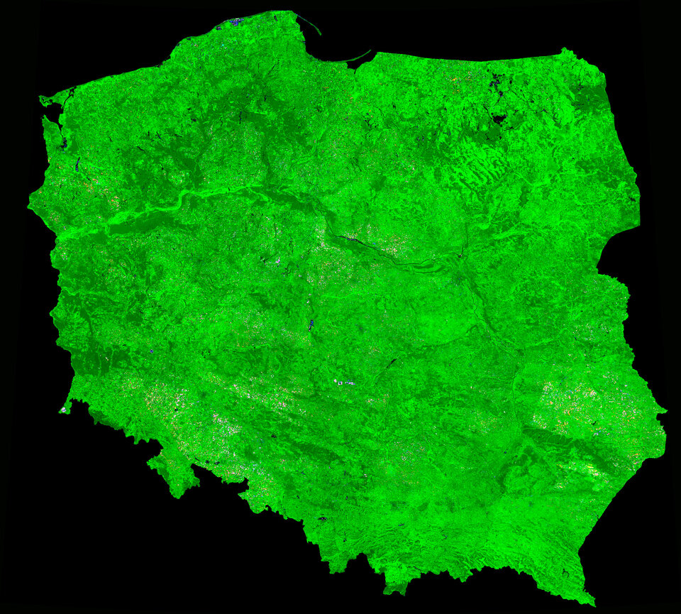 Poland seen from space