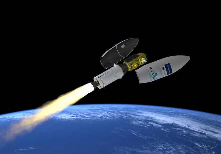 Artist’s impression of the fairing separation