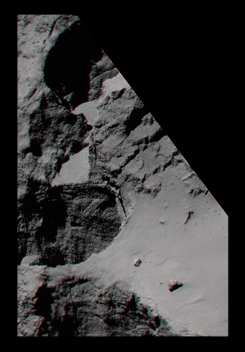 Comet cliff in 3D