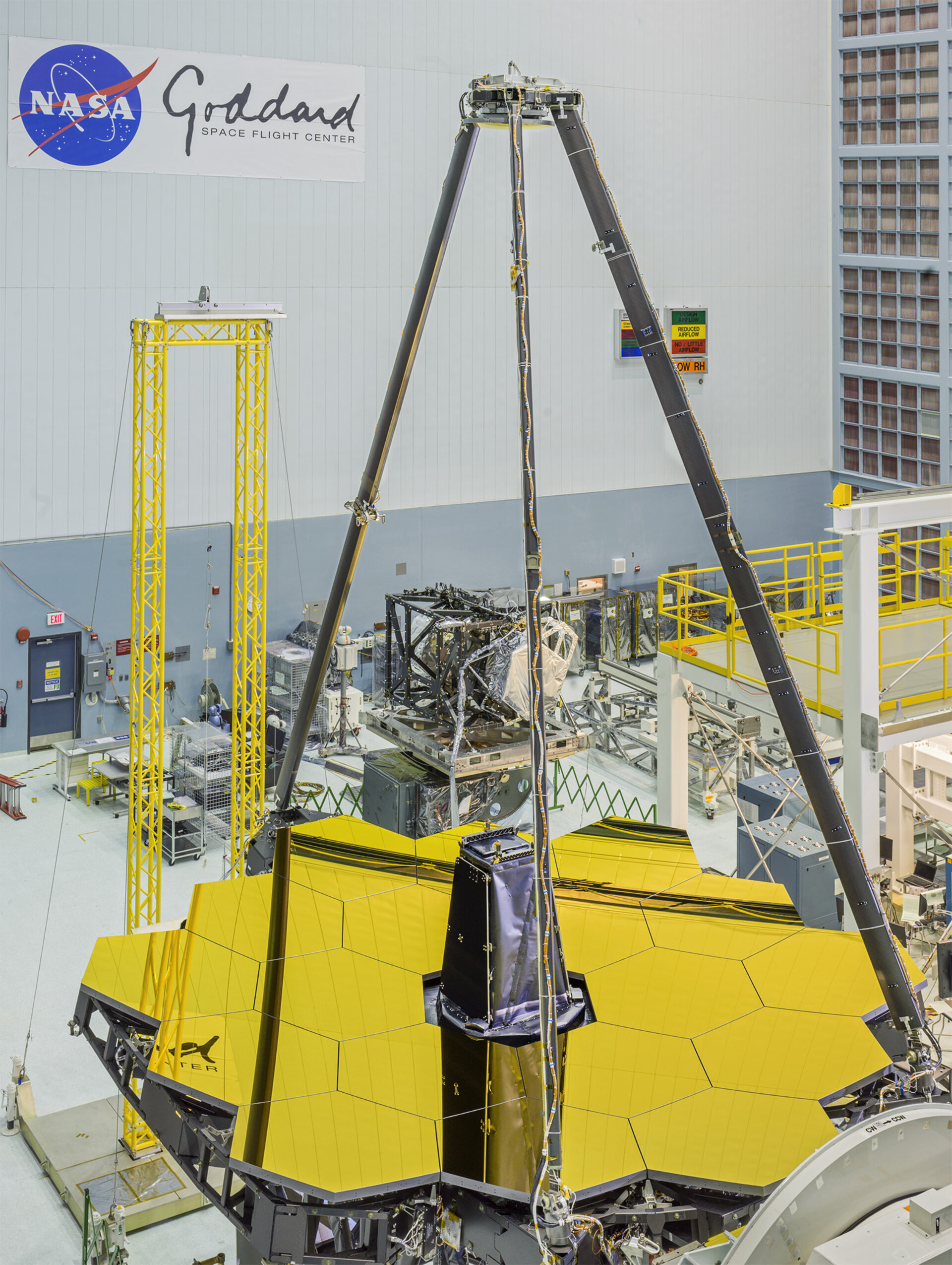 The NASA-ESA James Web Space Telescope fully deployed 
