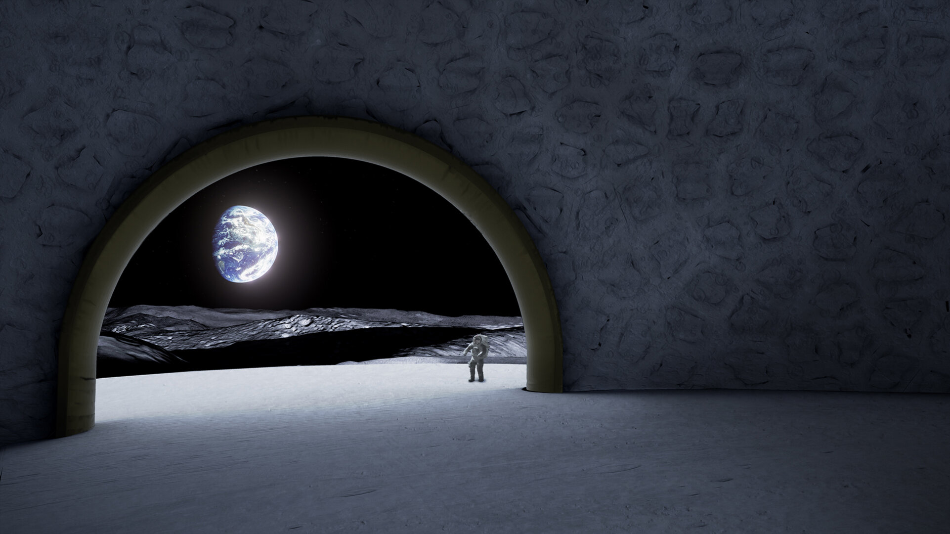 Here is an idea for a future building on the Moon
