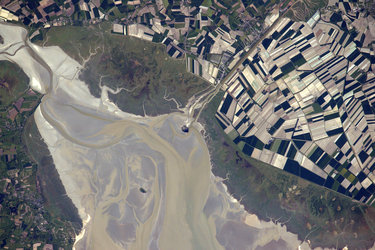 Le Mont Saint Michel, photographié par Thomas Pesquet