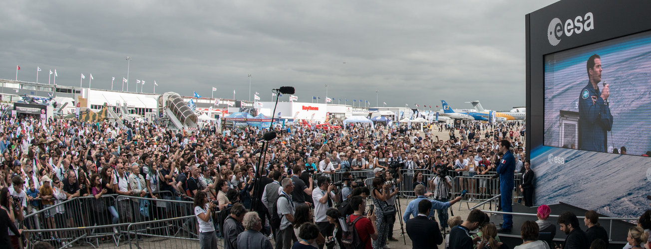 ESA astronaut Thomas Pesquet at the Paris Air and Space Show