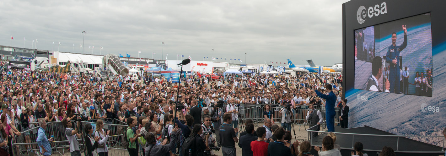 ESA astronaut Thomas Pesquet at the Paris Air and Space Show