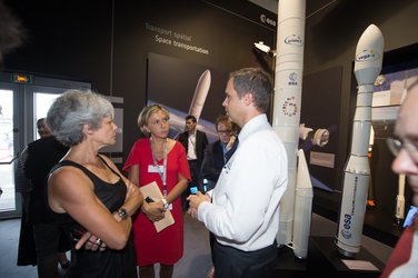 Daniel Neuenschwander and Claudie Haignere with Valerie Pécresse