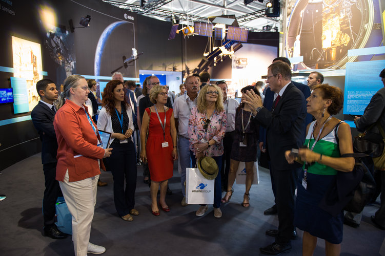 French Parliamentary Group on Space Representative at the ESA Pavilion