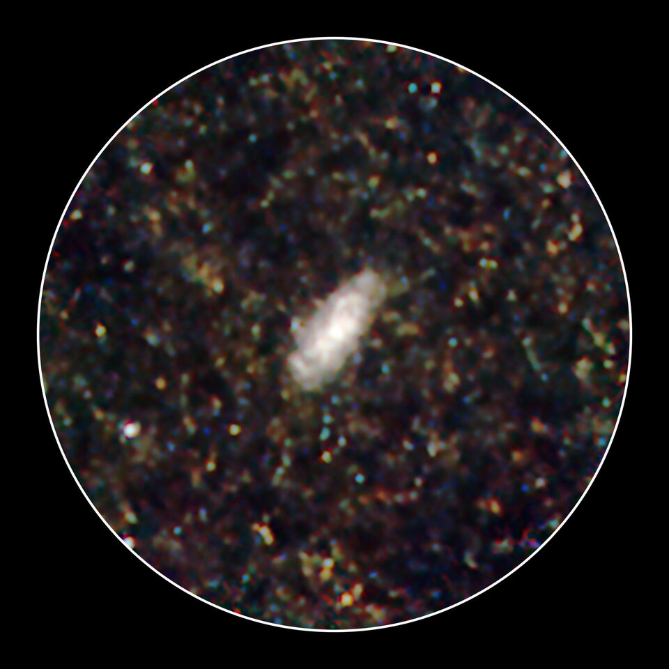 Mapa de SPIRE de la galaxia NGC 4559 y sus alrededores. 