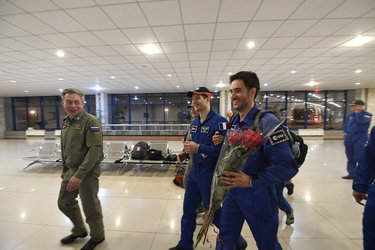 Thomas arrived in Karaganda airport 