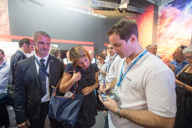 Thomas Pesquet at the ESA Pavilion