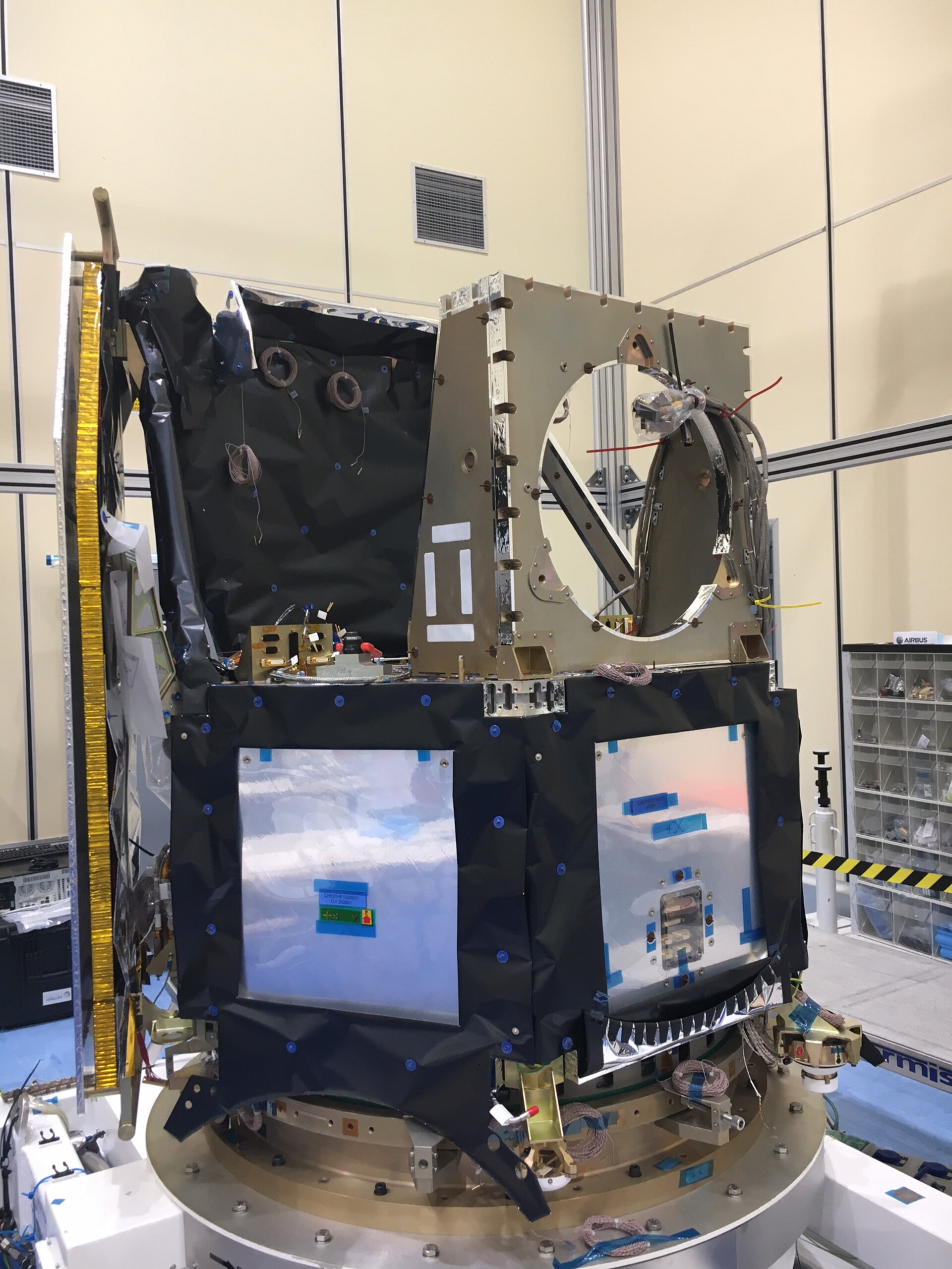 Side view of the CHEOPS spacecraft platform