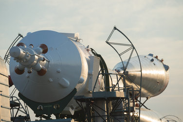 Soyuz MS-05 spacecraft roll out 