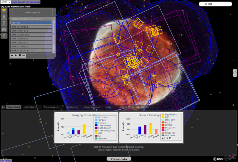 Explore the universe with ESASky