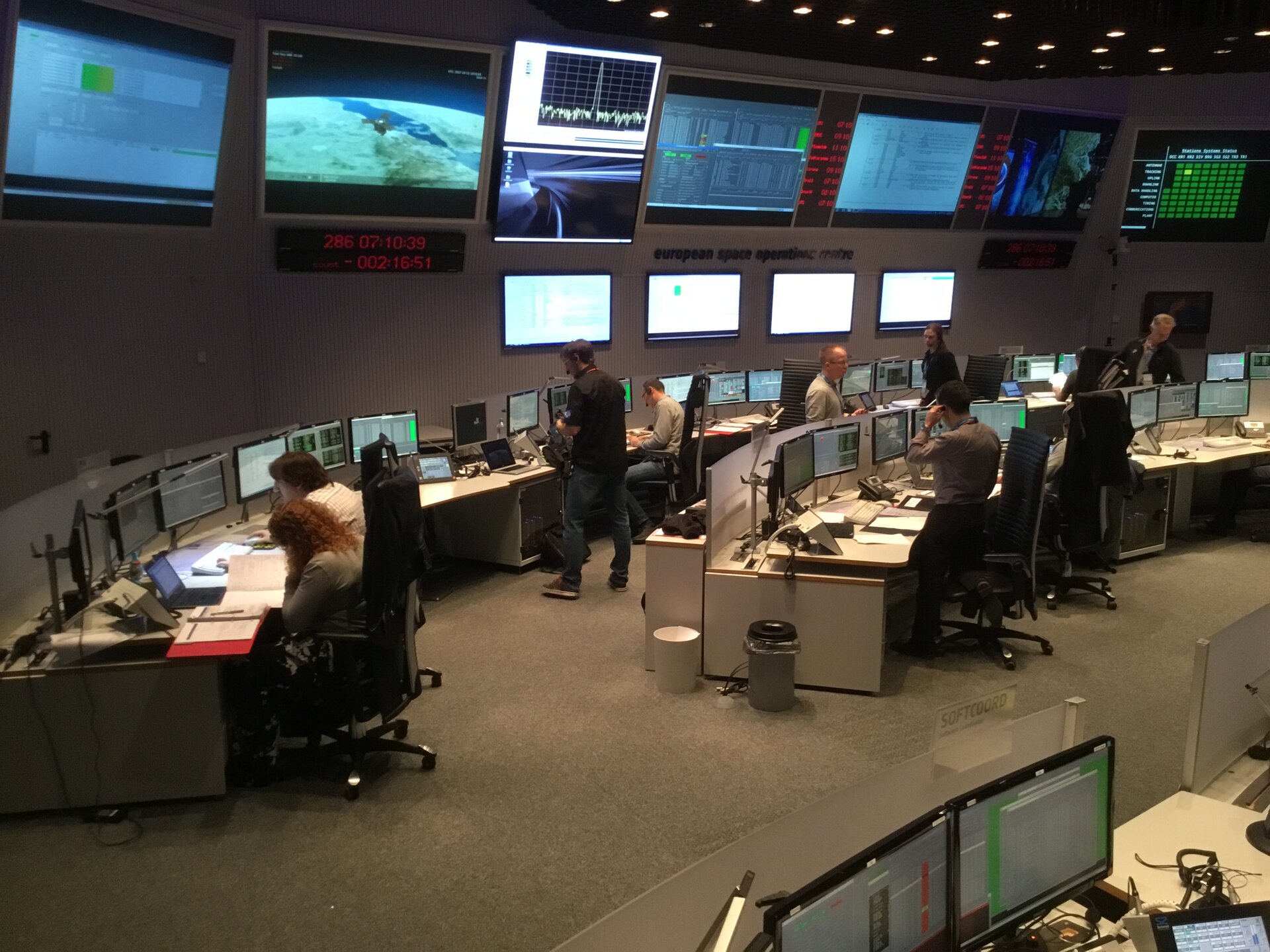 Esa Launch Day At Mission Control