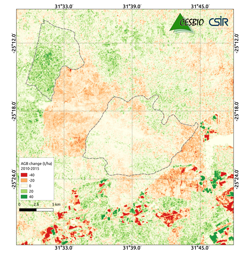 Monitoring changes in biomass