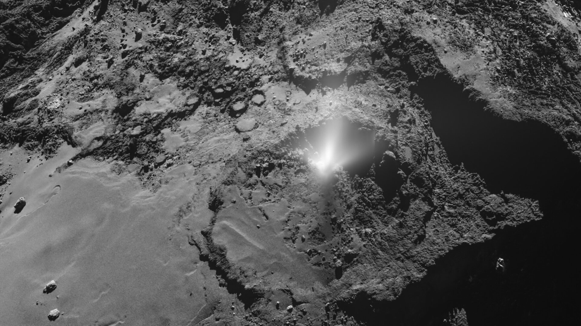 Columna en el cometa