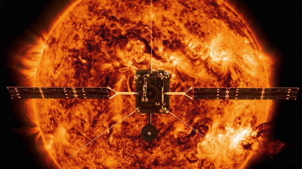 Aditya-L1 wird zu der internationalen Flotte von Raumfahrzeugen gehören, die unsere Sonne untersuchen, wie der hier abgebildete Solar Orbiter der ESA.