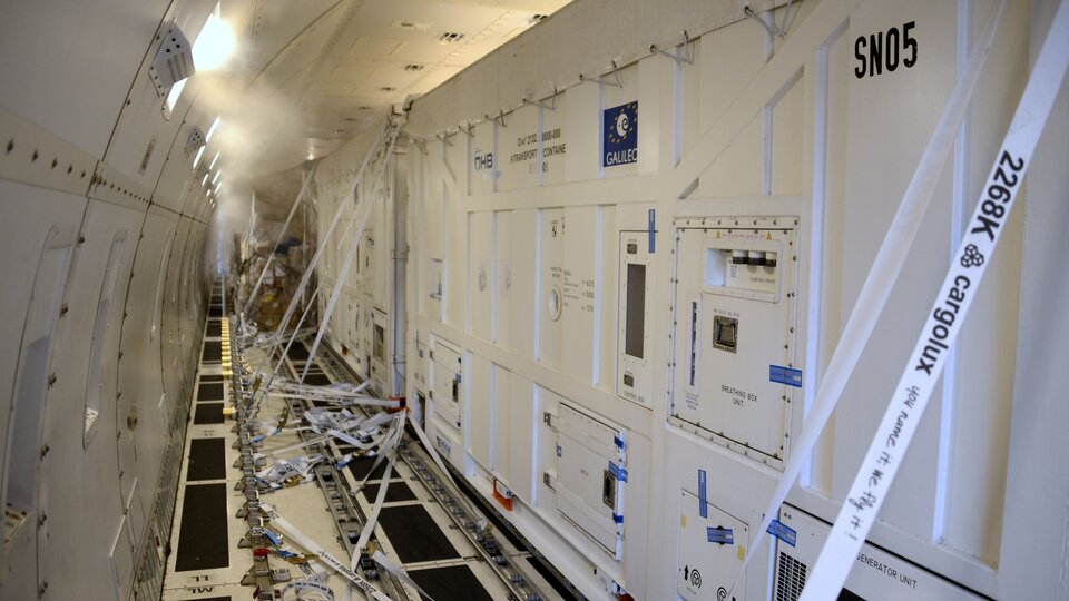 Inside aircraft