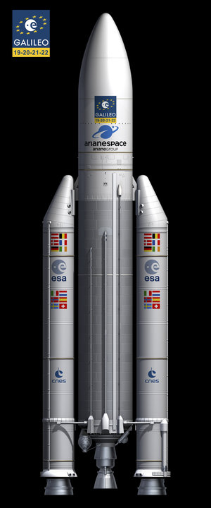 Ariane 5 carrying Galileo satellites