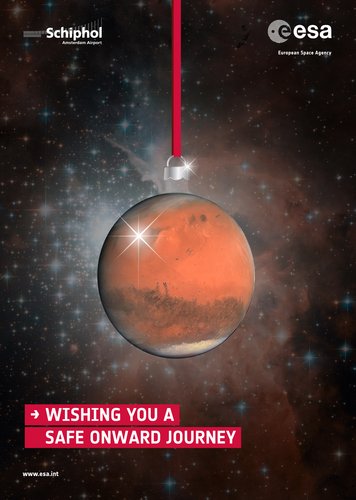 ESA Schiphol-poster: Kerst 2