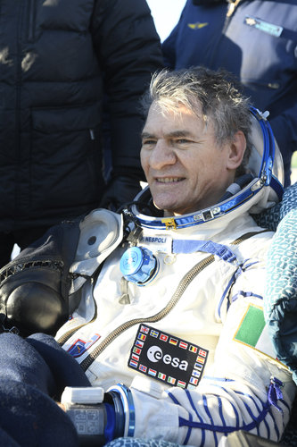 Paolo Nespoli back on Earth