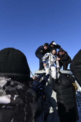 Paolo Nespoli back on Earth