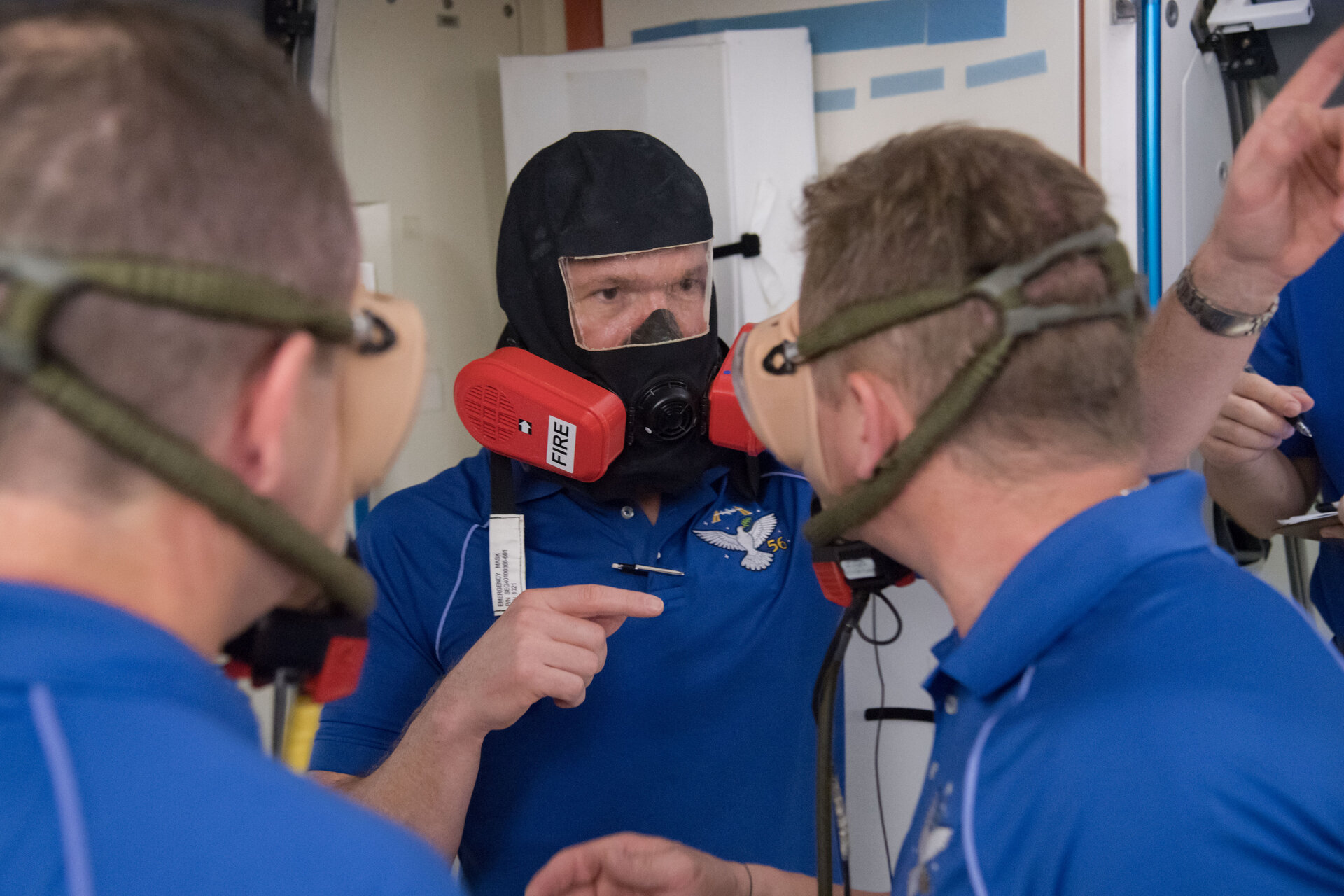 Expedition 56 crew members training