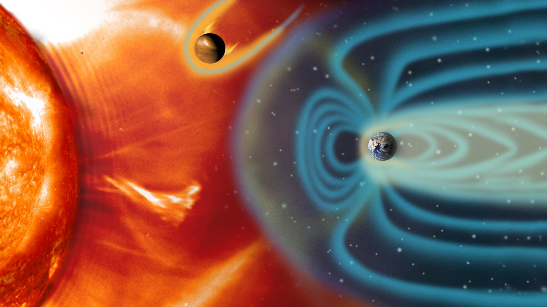 Magnetosferas planetarias terrestres