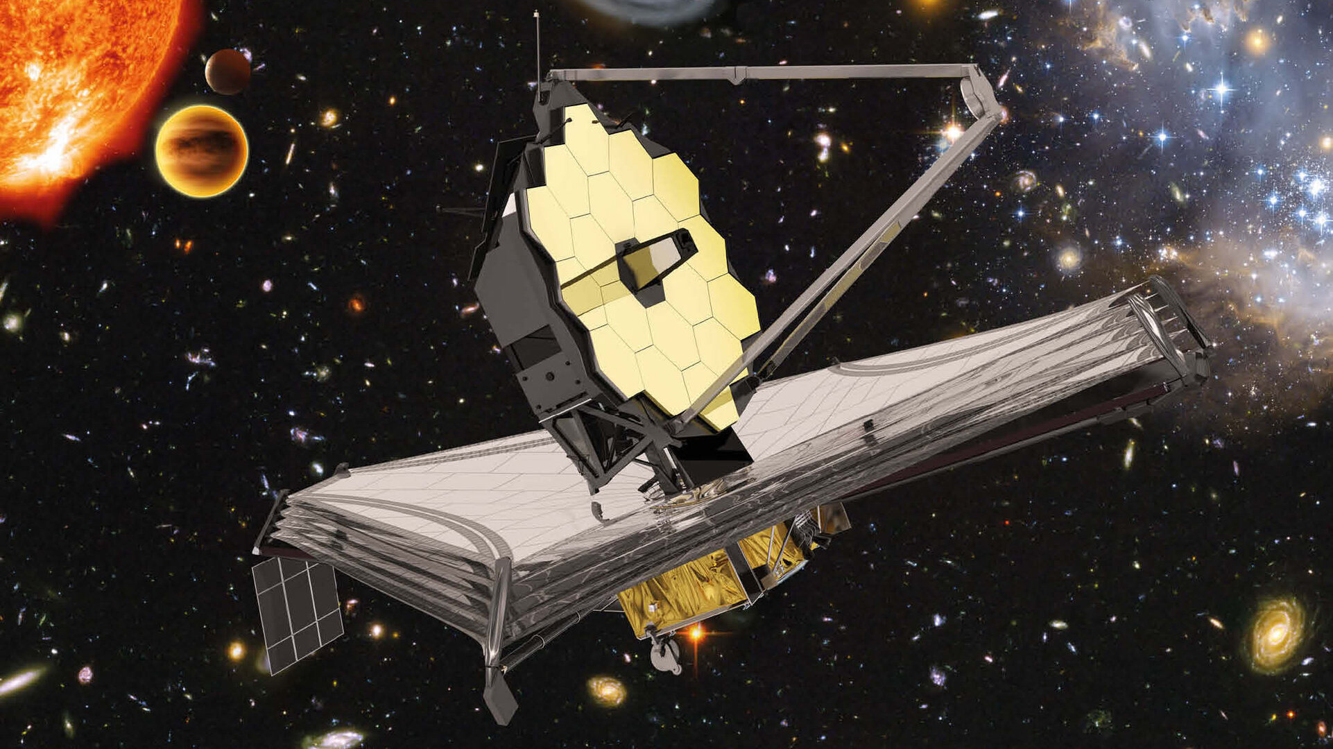 Takto bude vypadat Kosmický teleskop Jamese Webba