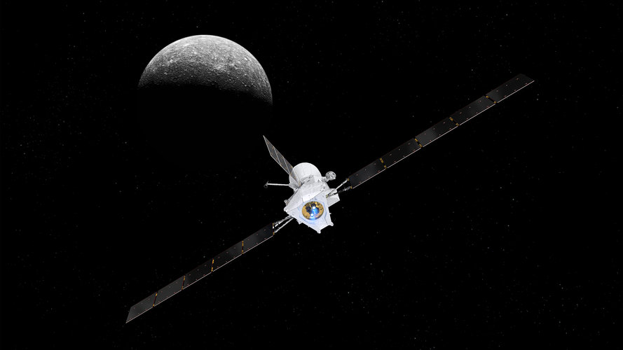 BepiColombo approaching Mercury