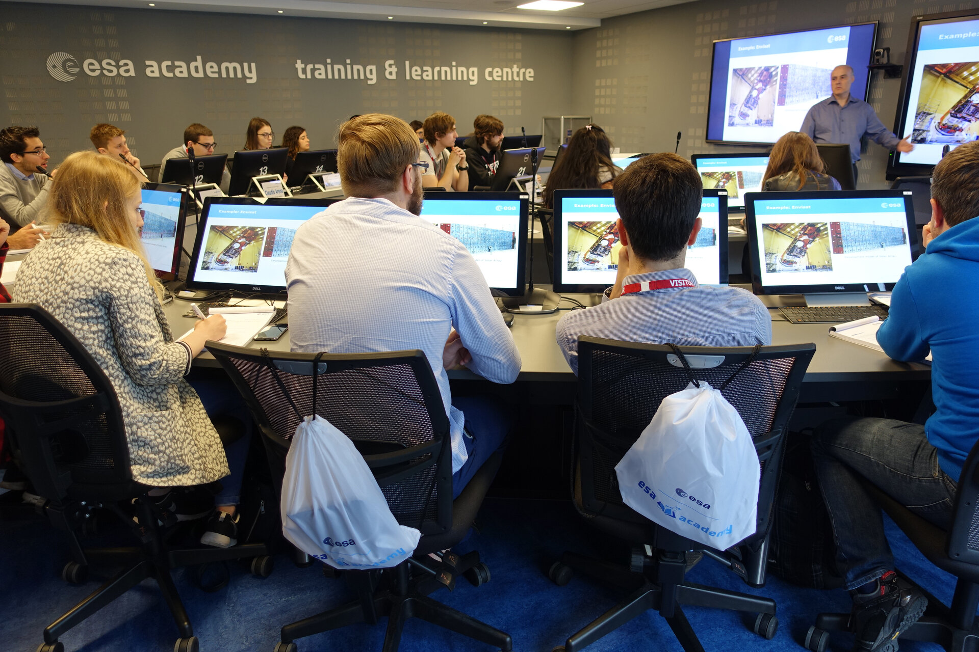 Students during last year’s training course in the Training & Learning Centre