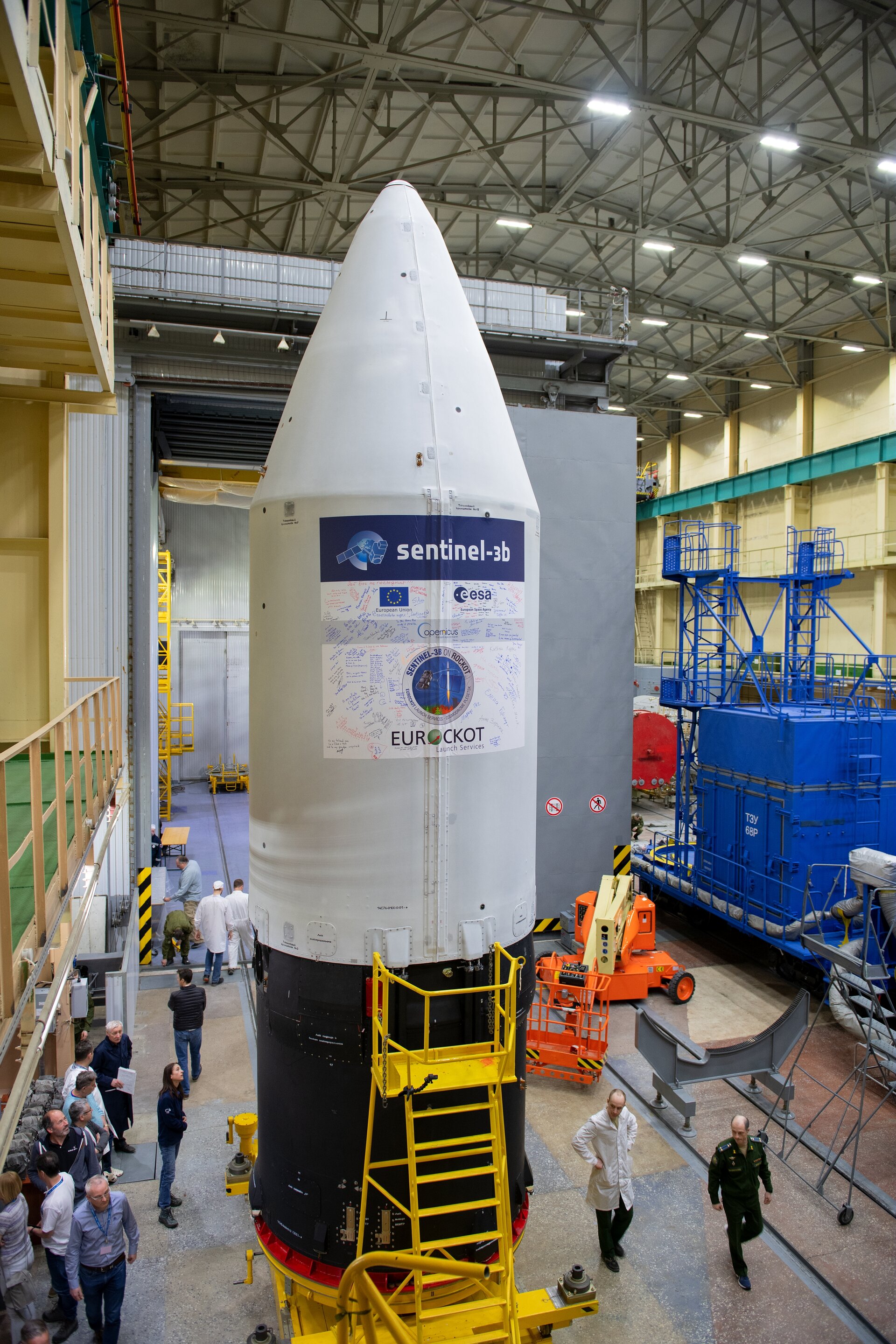 Sentinel-3B on the move