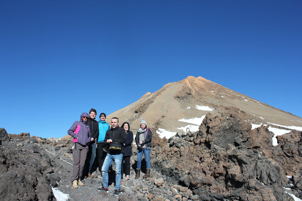 Team on Mount Teide