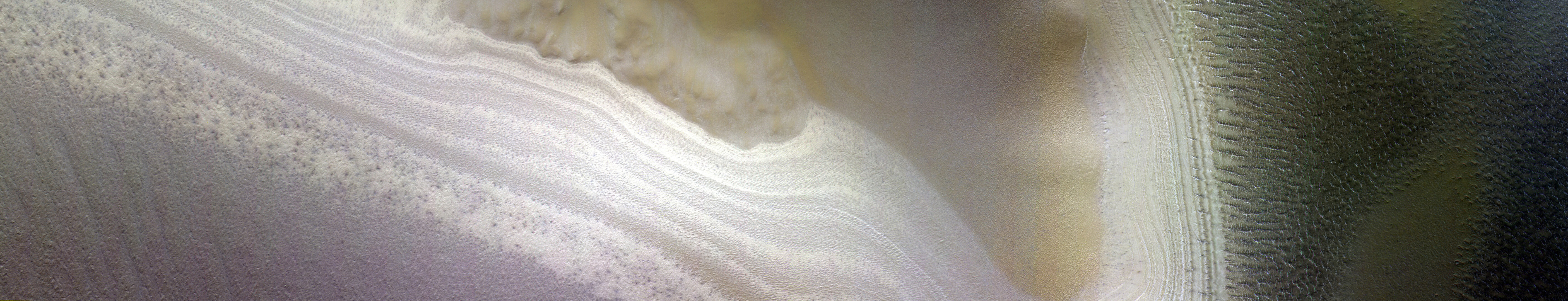 Layered deposits at the south pole of Mars