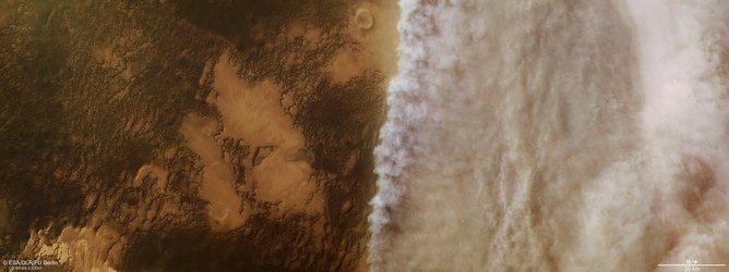 Mars dust storm