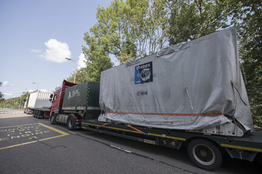 Cheops arrival at ESA’s technical centre