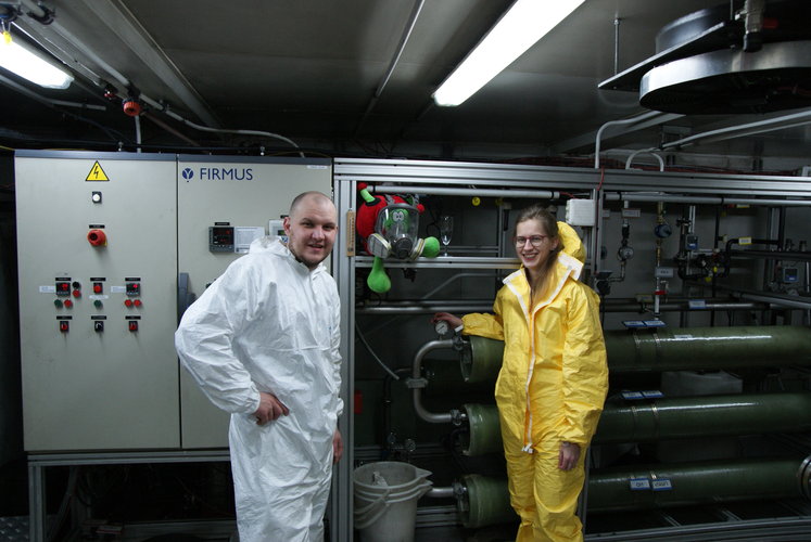 Grey water recycling unit at Concordia