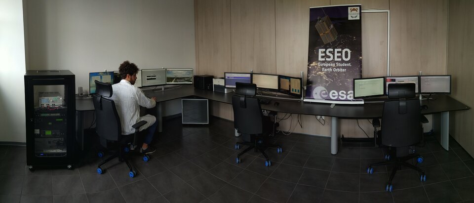 The Mission Control Centre of the Ground Station Bologna