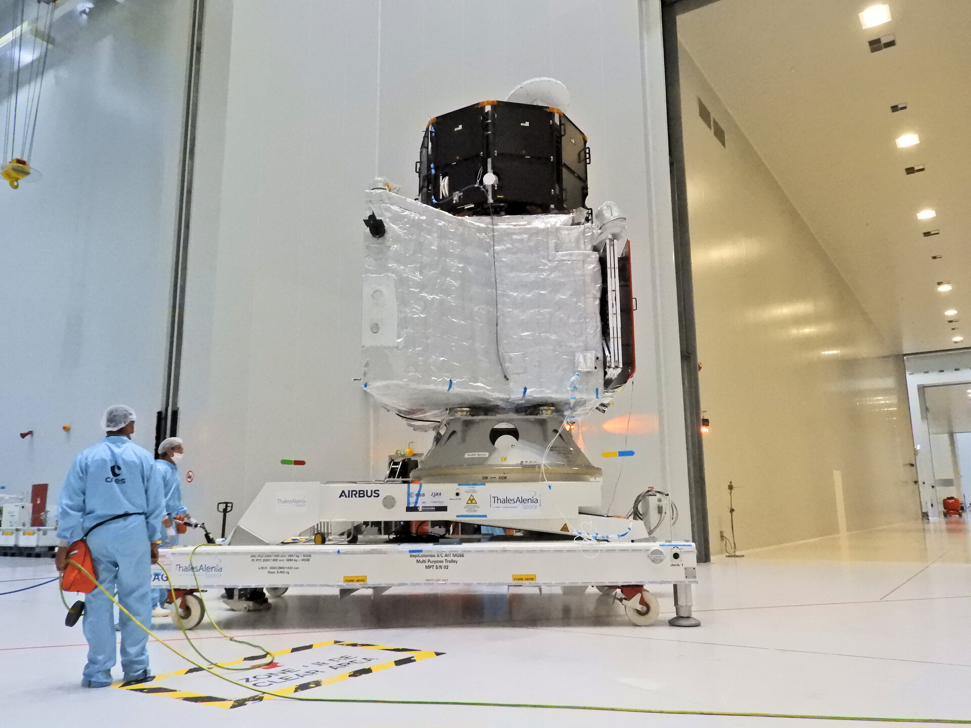 BepiColombo ministack on the move
