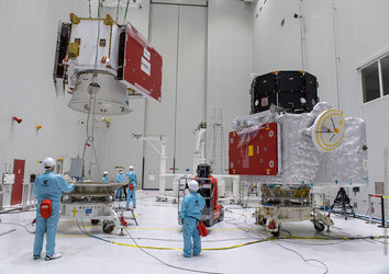 Completing the BepiColombo stack